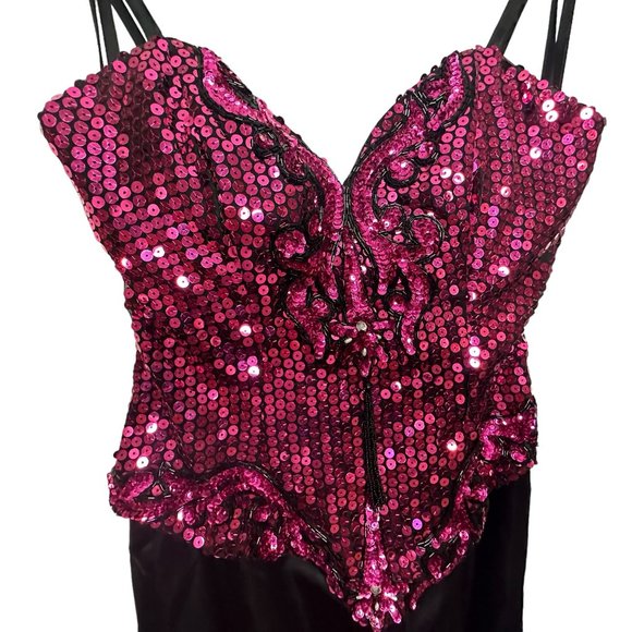 Vintage Alyce designs sequin 80s prom evening dress size 12 - Picture 4 of 9